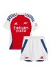 Arsenal Ben White #4 Babyklær Hjemme Fotballdrakt til barn 2024-25 Korte ermer (+ Korte bukser)
